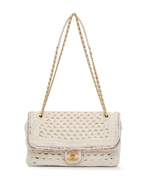 2016-2017 Crochet Cayo Coco Flap crossbody bag - White