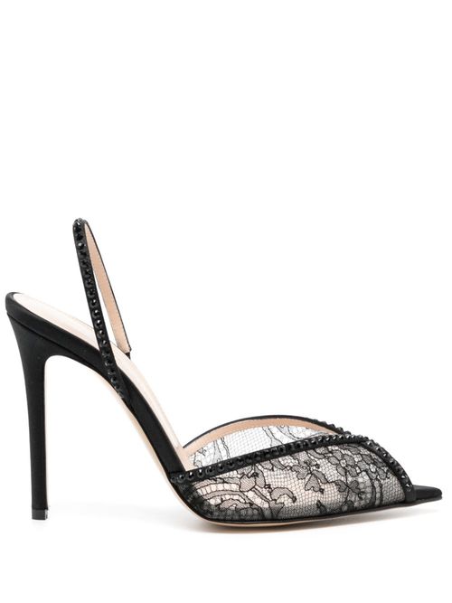 Katy 105mm slingback pumps - Black