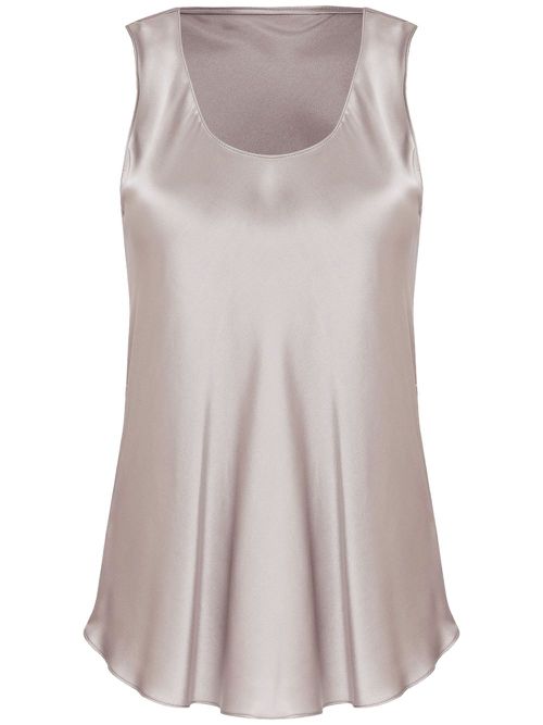 Satin tank top - Grey