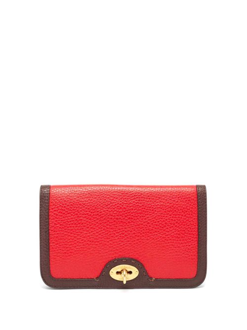 펜디 여성 2012 two-tone leather clutch bag - Brown 900988