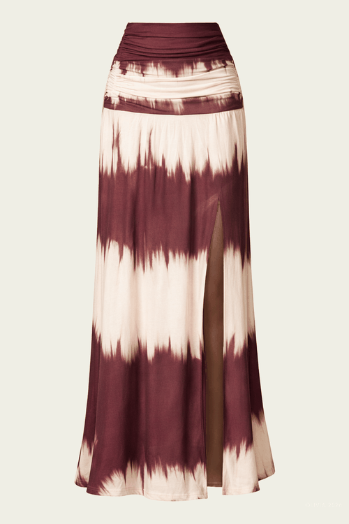 Bromelia Skirt in Tye Dye Cabernet