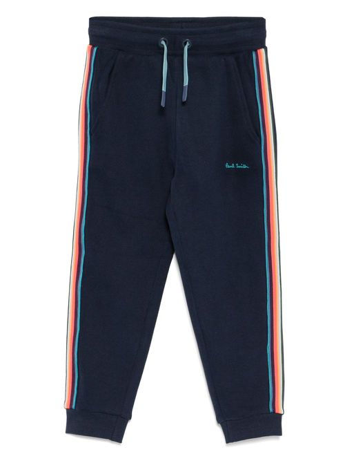 Logo-print pants - Blue
