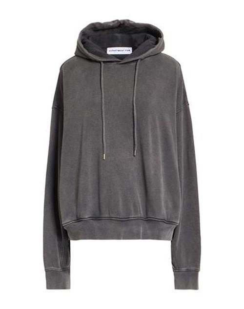 Woman Sweatshirt Charcoal Size L Cotton