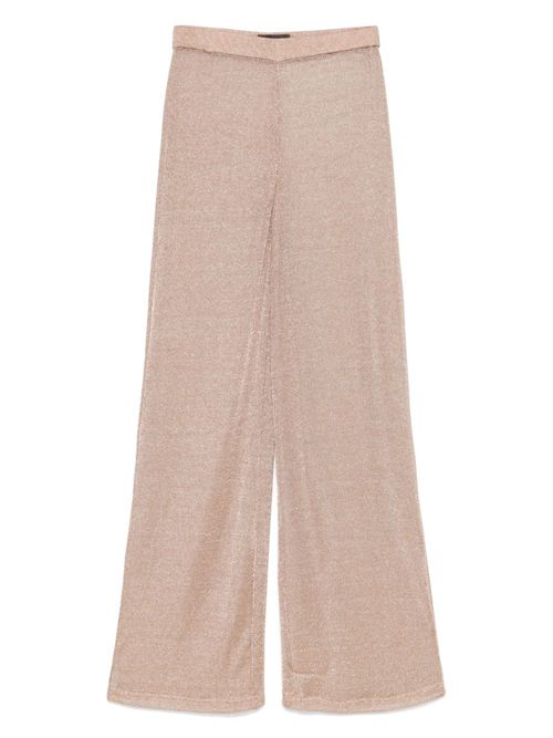 Mvp wardrobe open-knit trousers - Pink