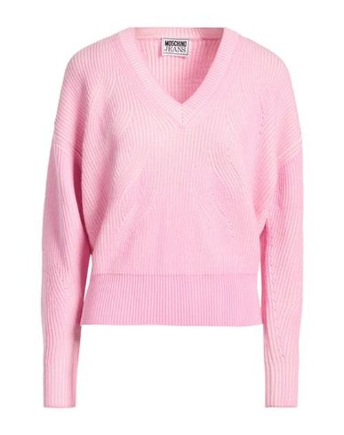 Woman Sweater Pink Size L Acrylic, Virgin Wool
