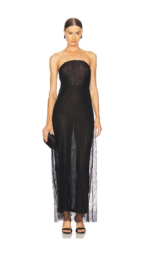 House of Harlow 1960 x REVOLVE Solene Maxi Dress in Black.  XS. Also in