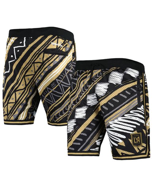 Men's Black Lafc Tribal Fashion Shorts - Black