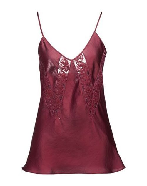 Woman Top Burgundy Size 10 Viscose, Polyester