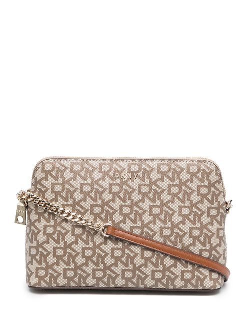 Bryant monogram-print crossbody bag - Brown
