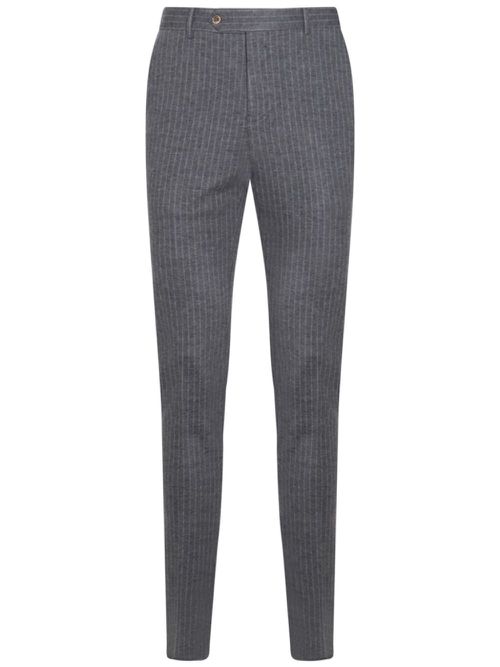 Pinstriped tapered trousers - Grey