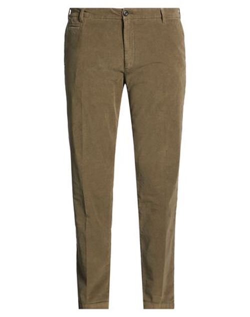 Man Pants Military green Size 40 Cotton, Elastane