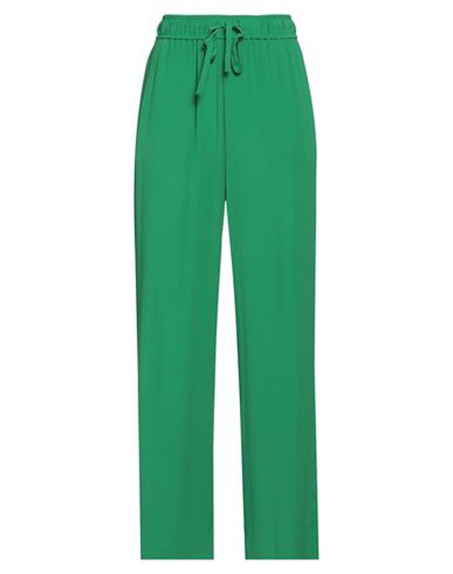 Seventy Venezia Woman Pants Green Size 6 Acetate, Silk