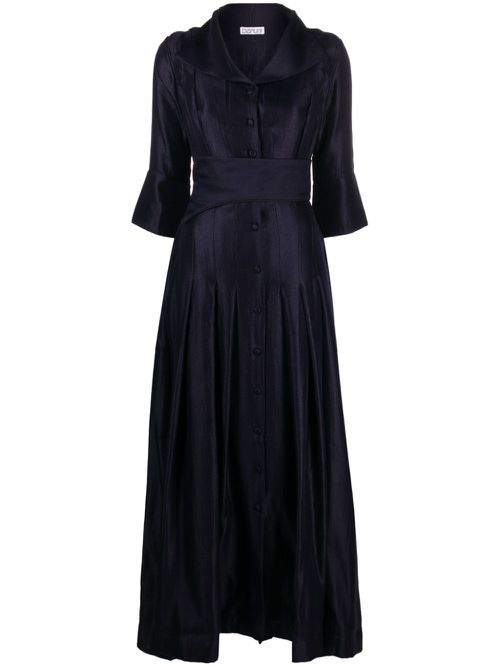 Divine pleated maxi dress - Blue