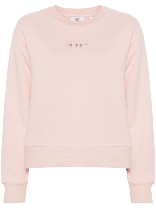 Logo-embroidered sweatshirt - Pink
