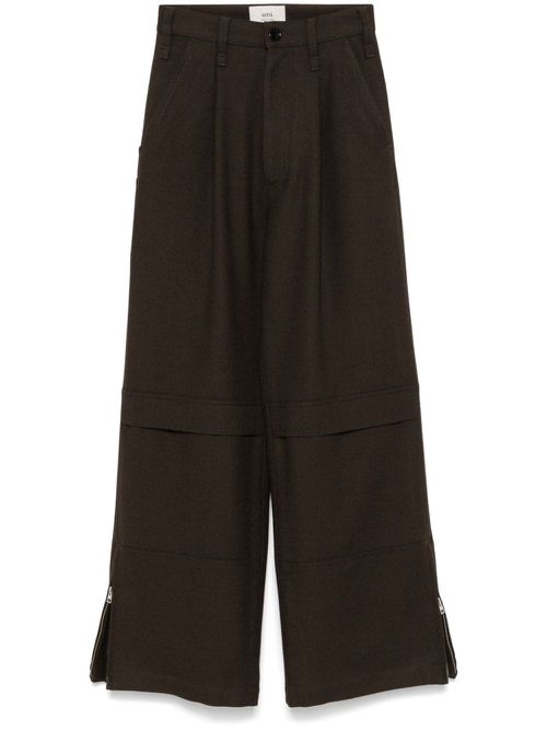 Wide-leg trousers - Brown