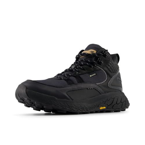 New Balance Men's Fresh Foam X Hierro Mid V1 Trail Running Shoe, Black/Castlerock/Phantom, 