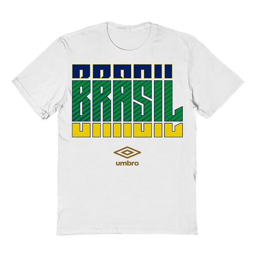 Men's Umbro Brasil Country Stack Graphic Tee, : , White