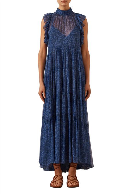 saldanha ruched frill maxi dress SHONA JOY Women's Size 14 Saldanha Ruched Frill Maxi Dress (**Brand New** RRP $440)(s) - New With Tags