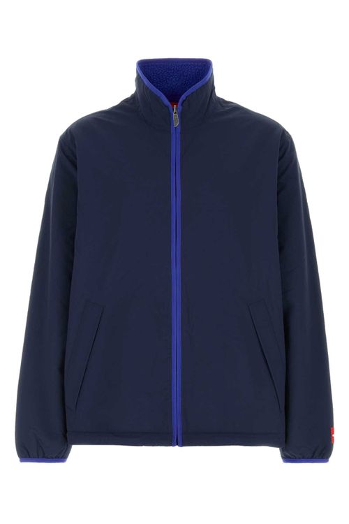 Navy Blue Nylon Reversible Jacket