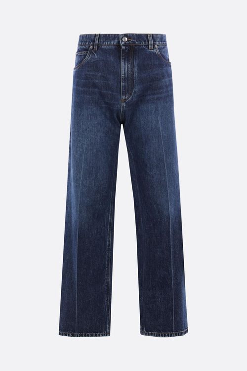 Dg Embroidered Denim Oversize Jeans