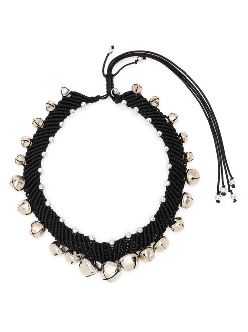 Bell-charm necklace - Black