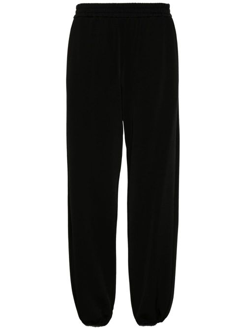 High-waist track trousers - Black