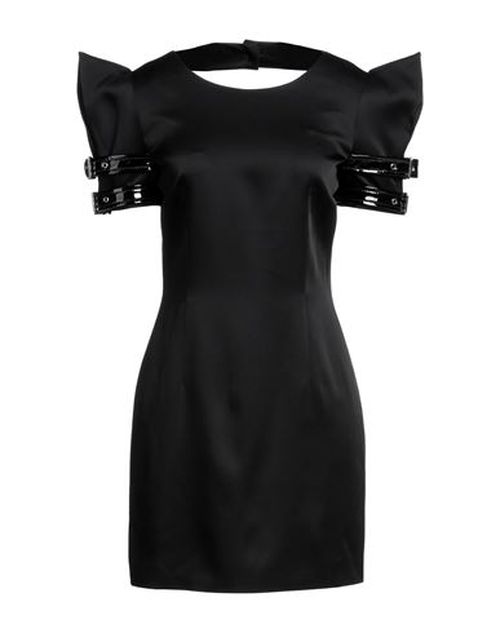 Woman Mini dress Black Size 10 Acetate, Viscose, Polyester, Elastane, Polyurethane resin