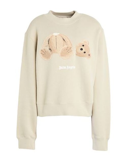 Woman Sweatshirt Beige Size M Cotton