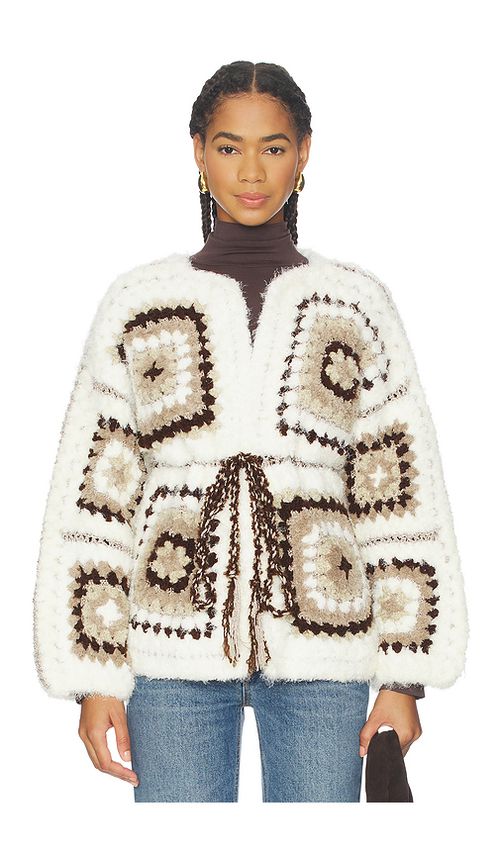 My Beachy Side Madison Cardigan in Ivory. - S also in