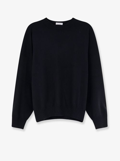 Cashmere Crew-Neck Sweater — Black