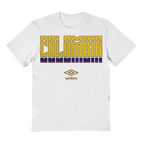 Men's Umbro Colombia Country Stack Graphic Tee, : , White