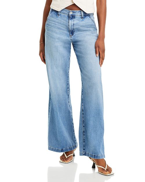 Stella Low Slung Palazzo Jeans in Dune