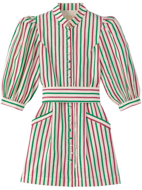 Amoako stripe-print dress - Pink