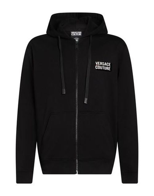 Man Sweatshirt Black Size L Cotton