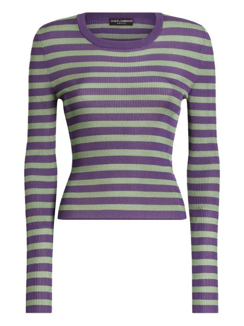 Striped sweater - Green
