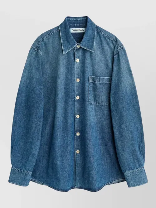 Our Legacy - long sleeve shirt chest pocket cuff