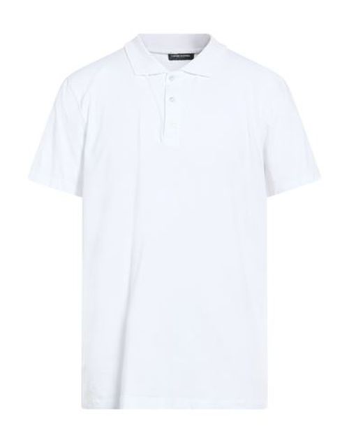 Contemporary Man Polo shirt White Size 3XL Cotton, Elastane