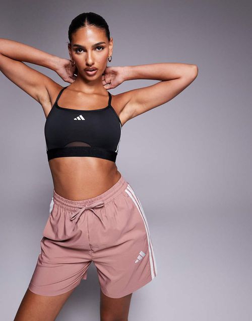 Adidas Training Hyperglam bralette in black