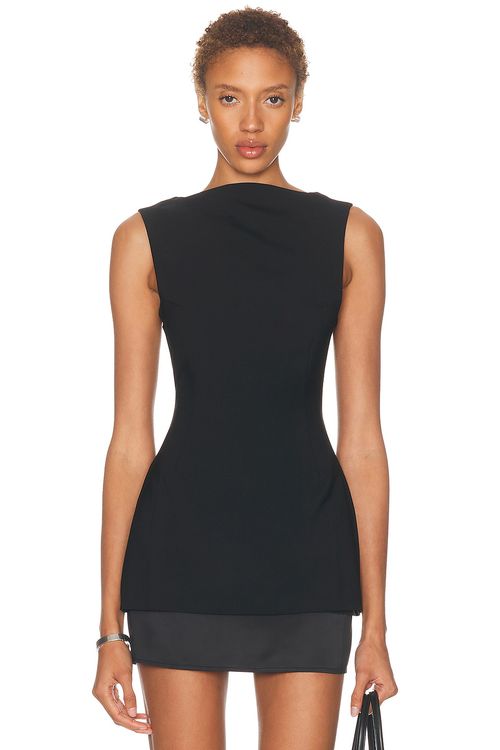 EAVES Judith Top in Black