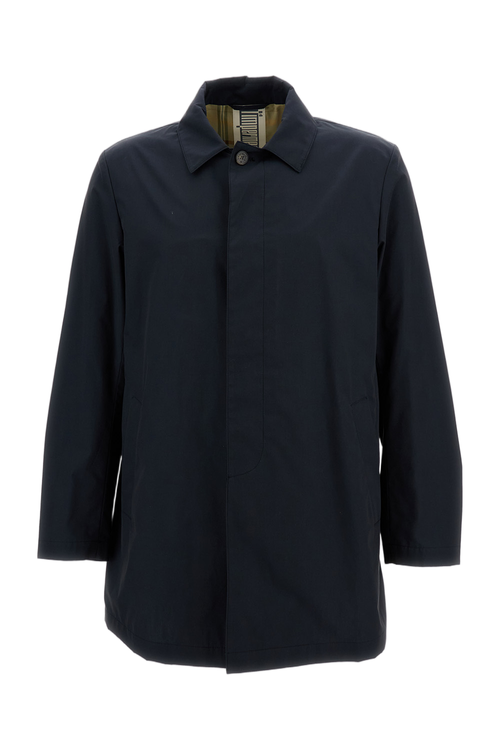 Men's Short-Length Coat with Minimalist Design