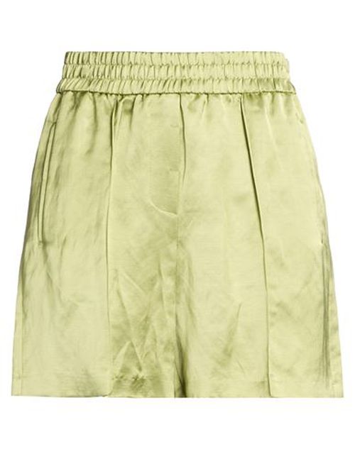Easy Woman Shorts & Bermuda Shorts Light green Size 6 Rayon, Linen