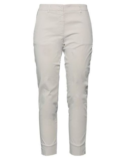 Rossopuro Woman Pants Beige Size 12 Cotton, Elastane