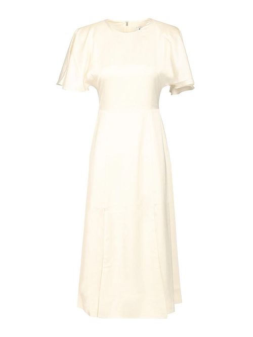 Shiny Satin Midi Dress