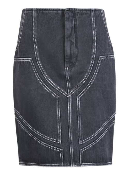 Denim Midi Skirt