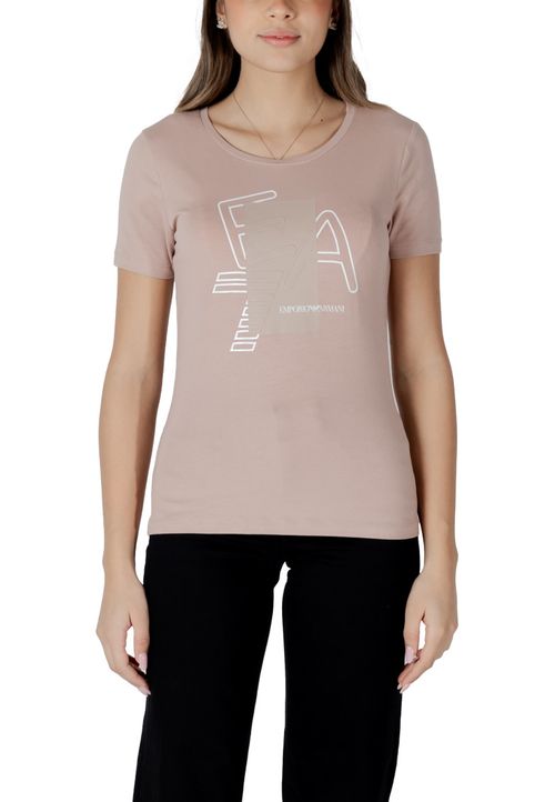 Light Pink Logo Round Neck T-Shirt