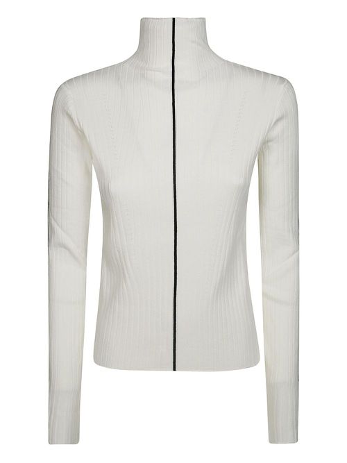 8pm jacquard knitted top - Neutrals
