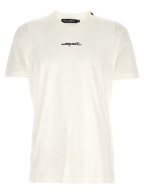 Logo-Embroidered Cotton T-Shirt — White