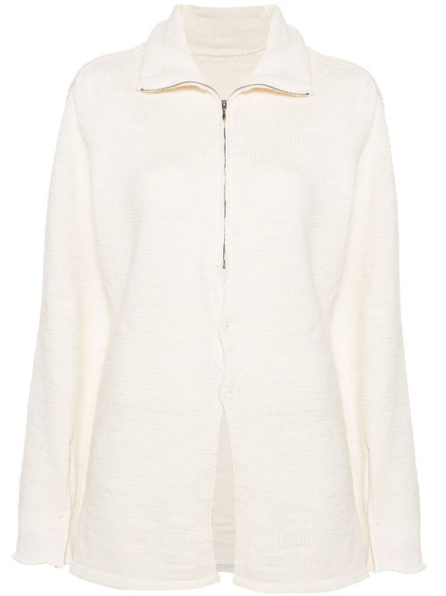 High-neck jumper - White