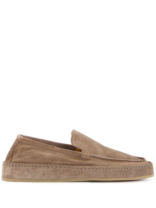 Aurélien almond-toe suede loafers - Neutrals