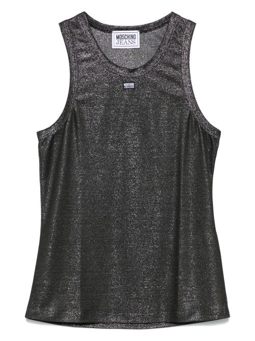 Lurex tank top - Black